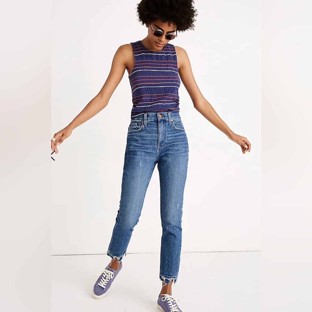 Madewell The High-Rise Slim Boyjean in Melbourne Wash, size 29